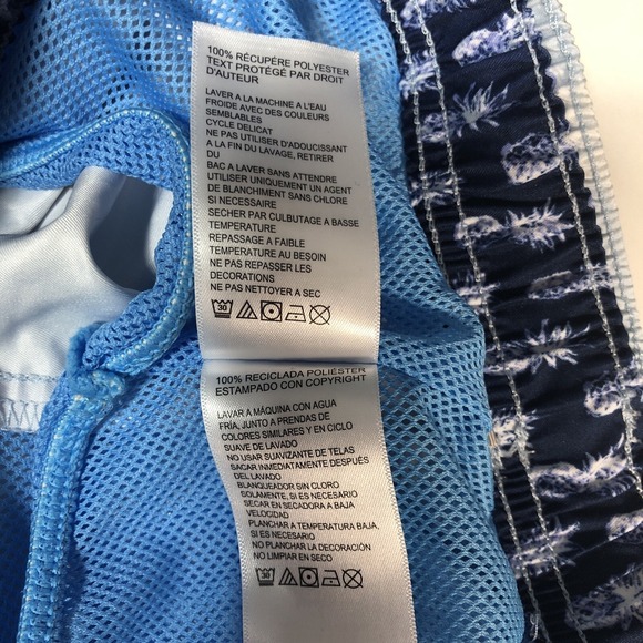 Tommy Bahama Men's Blue Ombre Lined Naples Palm Tree Swim Shorts - Size M - Picture 11 of 15